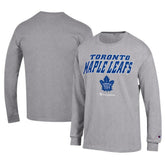 Toronto Maple Leafs - Champion Long-Sleeve Jersey T-Shirt Gray