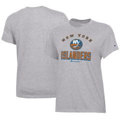 New York Islanders - Champion Women's Core T-Shirt Heather Gray