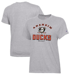Anaheim Ducks - Champion Women's Core T-Shirt Heather Gray