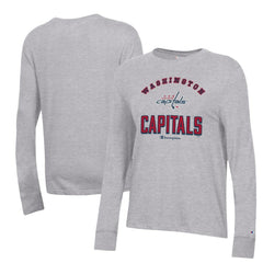 Washington Capitals Champion Women's Core Long Sleeve T-Shirt Heather Gray
