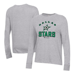 Dallas Stars - Champion Women's Core Long Sleeve T-Shirt Heather Gray