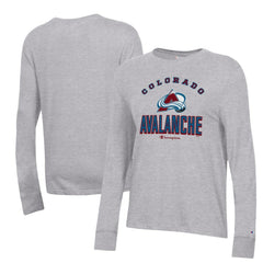 Colorado Avalanche - Champion Women's Core Long Sleeve T-Shirt Heather Gray