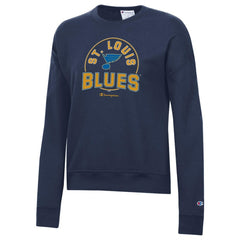 St. Louis Blues - Champion Women's Powerblend Pullover Sweatshirt Navy