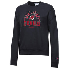 New Jersey Devils - Champion Women's Powerblend Pullover Sweatshirt Black