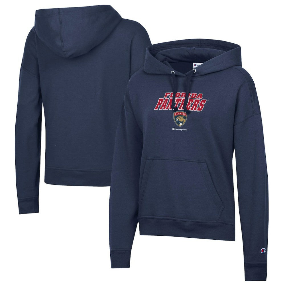 Florida Panthers - Champion Women's Powerblend Fleece Pullover Hoodie Navy