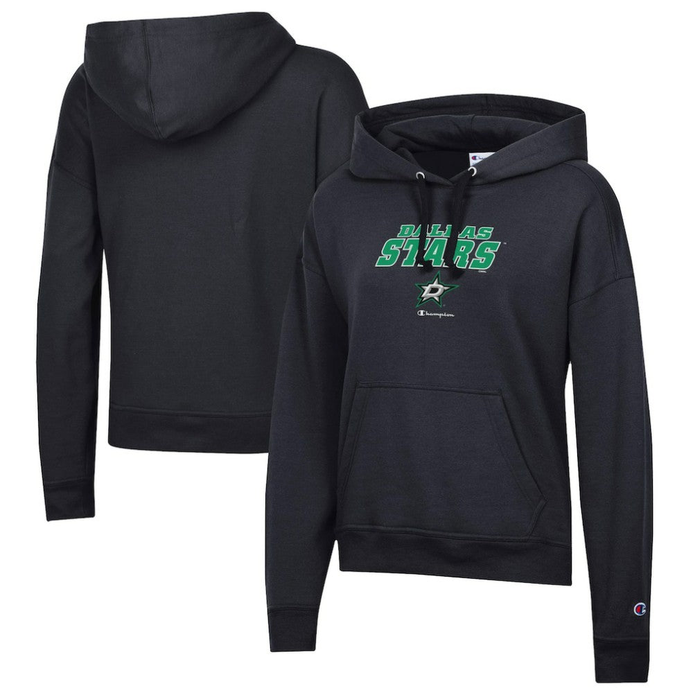 Dallas Stars - Champion Women's Powerblend Fleece Pullover Hoodie Black