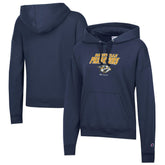Nashville Predators - Champion Women's Powerblend Fleece Pullover Hoodie Navy