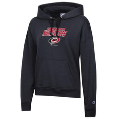 Carolina Hurricanes - Champion Women's Powerblend Fleece Pullover Hoodie Black
