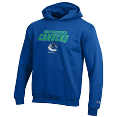 Vancouver Canucks - Champion Youth Eco Powerblend Pullover Hoodie Royal
