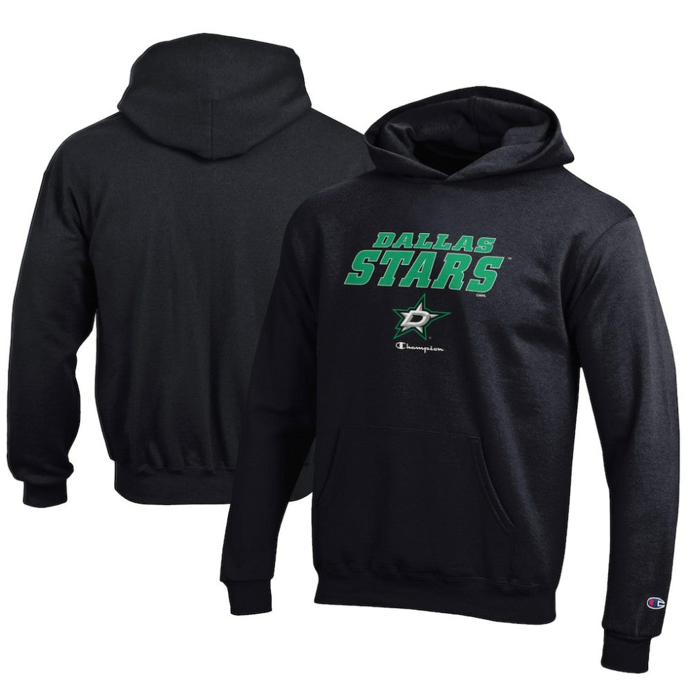 Dallas Stars - Champion Youth Eco Powerblend Pullover Hoodie Black
