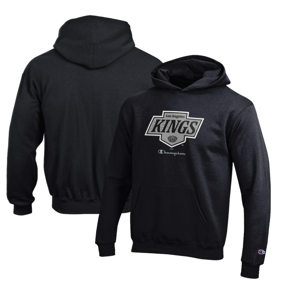 Los Angeles Kings - Champion Youth Eco Powerblend Pullover Hoodie Black