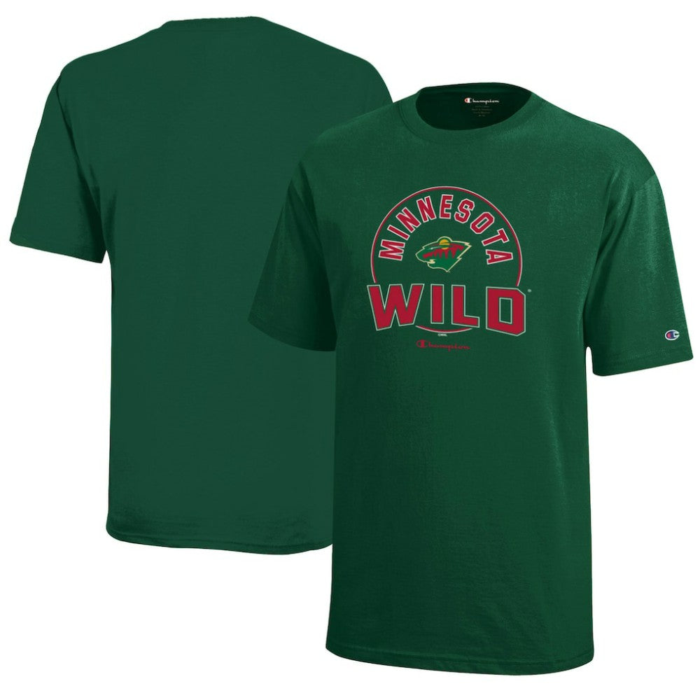 Minnesota Wild - Champion Youth Jersey T-Shirt Hunter Green