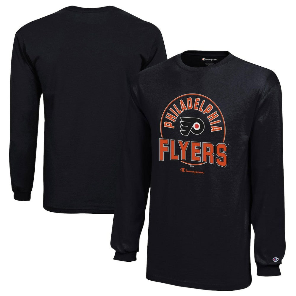 Philadelphia Flyers - Champion Youth Long-Sleeve Jersey T-Shirt Black