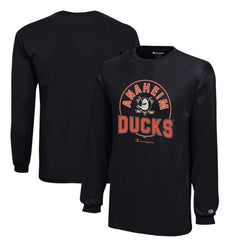 Anaheim Ducks - Champion Youth Long-Sleeve Jersey T-Shirt Black