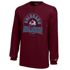 Colorado Avalanche - Champion Youth Long-Sleeve Jersey T-Shirt Burgundy