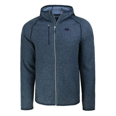 Baltimore Ravens Cutter & Buck Americana Mainsail Full-Zip Hooded Jacket Heather Navy - NFL