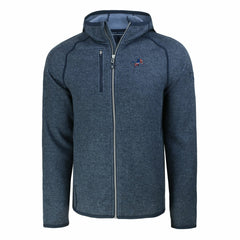 Detroit Lions Cutter & Buck Americana Mainsail Full-Zip Hooded Jacket Heather Navy - NFL