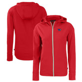 Washington Commanders Cutter & Buck Women's Daybreak Eco Recycled Full-Zip Hoodie Red - NFL