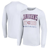 Montreal Canadiens - Starter Retro Graphic Long Sleeve Crew T-Shirt White