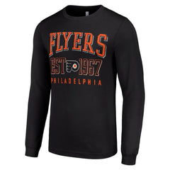 Philadelphia Flyers - Starter Retro Graphic Long Sleeve Crew T-Shirt Black