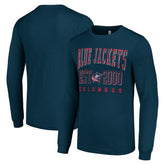 Columbus Blue Jackets - Starter Logo Graphic Long Sleeve T-Shirt Navy