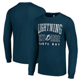 Tampa Bay Lightning - Starter Logo Graphic Long Sleeve T-Shirt Navy