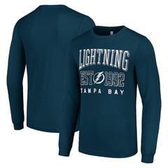 Tampa Bay Lightning - Starter Logo Graphic Long Sleeve T-Shirt Navy