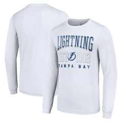 Tampa Bay Lightning - Starter Logo Graphic Long Sleeve T-Shirt White