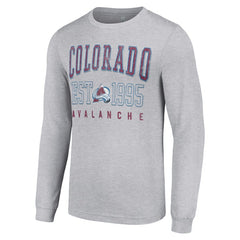 Colorado Avalanche - Starter Logo Graphic Long Sleeve T-Shirt Heather Gray