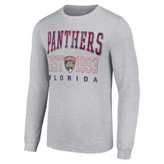 Florida Panthers - Starter Logo Graphic Long Sleeve T-Shirt Heather Gray