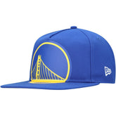 New Era - Golden State Warriors Oversized Puff Print Logo Golfer Snapback Hat - Royal