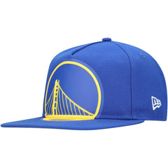 New Era - Golden State Warriors Oversized Puff Print Logo Golfer Snapback Hat - Royal