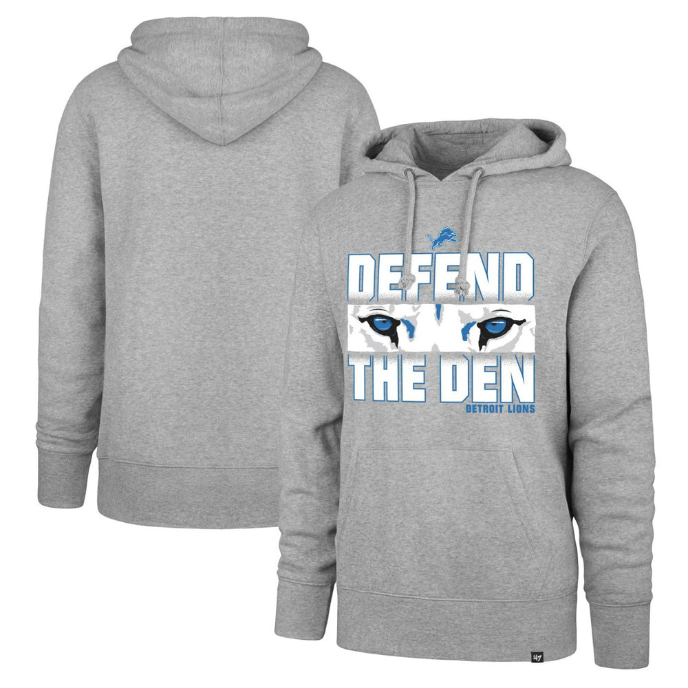Detroit Lions '47 Regional Headline Pullover Hoodie Gray - 47 brand