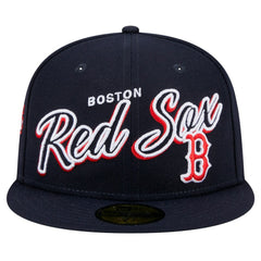 Boston Red Sox New Era Script Sided 59FIFTY Fitted Hat Near Me