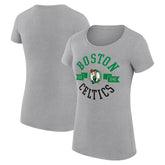 NBA - Boston Celtics G-III 4Her by Carl Banks Women's Super-Slim Fit Lightweight Large City Logo T-Shirt - Heather Gray
