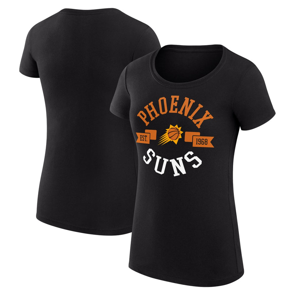 NBA - Phoenix Suns G-III 4Her by Carl Banks Women's Super-Slim Fit Lightweight Large City Logo T-Shirt - Black
