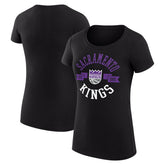 NBA - Sacramento Kings G-III 4Her by Carl Banks Women's Super-Slim Fit Lightweight Large City Logo T-Shirt - Black