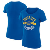 NBA - Golden State Warriors G-III 4Her by Carl Banks Women's Super-Slim Fit Lightweight Large City Logo T-Shirt - Royal