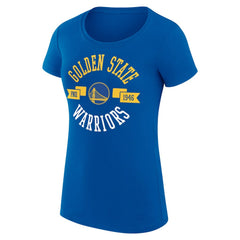 NBA - Golden State Warriors G-III 4Her by Carl Banks Women's Super-Slim Fit Lightweight Large City Logo T-Shirt - Royal