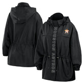 Houston Astros WEAR by Erin Andrews Women's Full-Zip Windbreaker Hoodie Jacket for sale