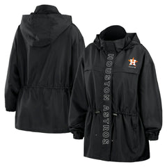 Houston Astros WEAR by Erin Andrews Women's Full-Zip Windbreaker Hoodie Jacket for sale