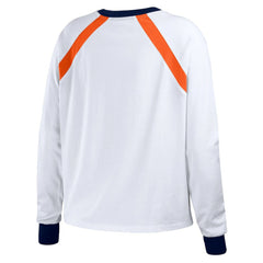 Houston Astros WEAR by Erin Andrews Women's Raglan Long Sleeve T-Shirt Lifestyle