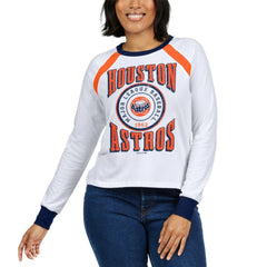 Houston Astros WEAR by Erin Andrews Women's Raglan Long Sleeve T-Shirt Lifestyle