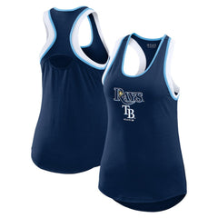 Tampa Bay Rays WEAR by Erin Andrews Women's Colorblock Racerback Tank Top discount
