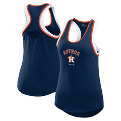 Houston Astros WEAR by Erin Andrews Women's Colorblock Racerback Tank Top Lifestyle