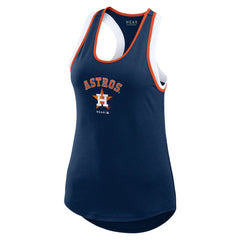 Houston Astros WEAR by Erin Andrews Women's Colorblock Racerback Tank Top Lifestyle