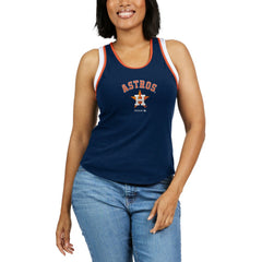 Houston Astros WEAR by Erin Andrews Women's Colorblock Racerback Tank Top Lifestyle