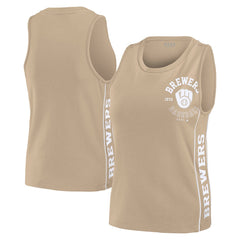 Milwaukee Brewers WEAR by Erin Andrews Women's Tonal Tank Top discount