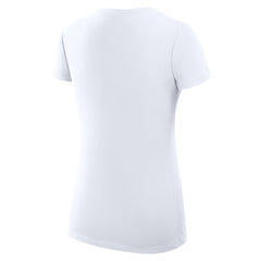 NBA - Oklahoma City Thunder G-III 4Her by Carl Banks Women's Super-Slim Fit Lightweight Large City Logo V-Neck T-Shirt - White