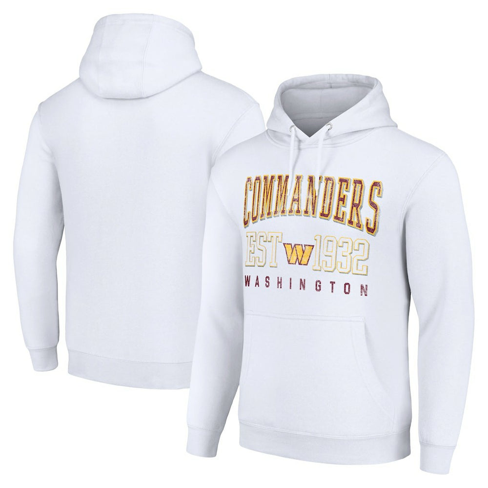 Washington Commanders Starter Unisex Throwback Logo Pullover Hoodie White - NFL
